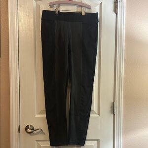 Liverpool Jeans Company Black Leggings with faux leather